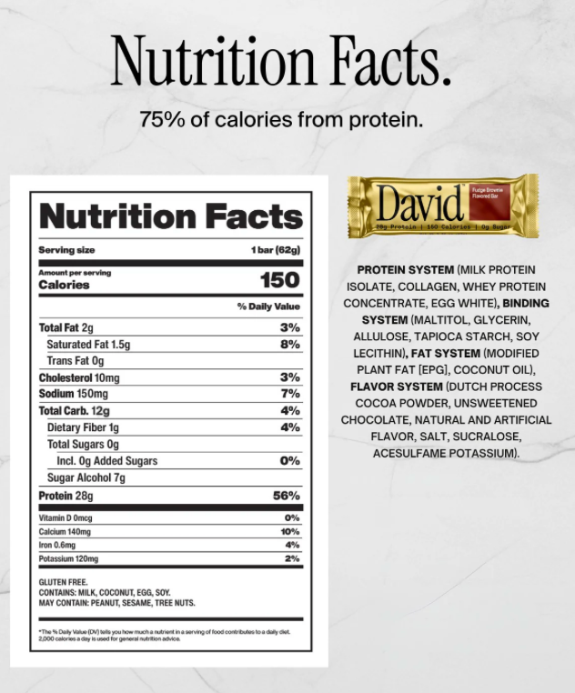 David's Bar (Box of 12)