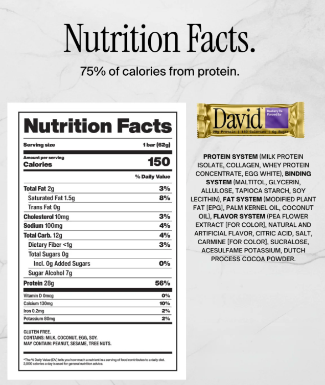 David's Bar (Box of 12)