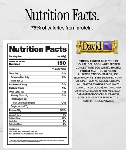 David's Bar (Box of 12)