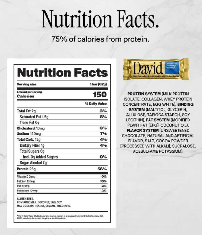 David's Bar (Box of 12)