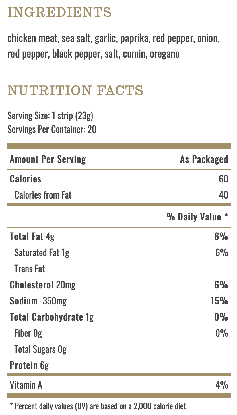 Epic Snack Strips (Box of 20)